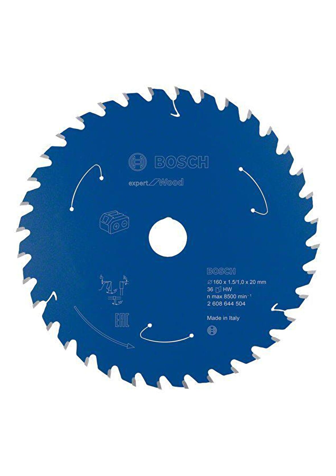Bosch Expert Akülü Daire Testere Bıçağı Ahşap için 160*20 mm 36 Diş 2608644504